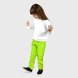 Брюки детские Кислотный зеленый стиль, цвет: 3D-принт — фото 2