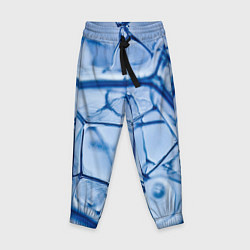 Детские брюки Абстрактная синяя ледяная броня