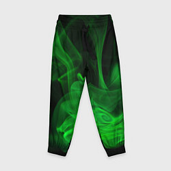 Детские брюки Зелёный абстрактный дым