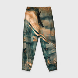 Брюки детские Абстрактное множество красок и разломов на поверхн, цвет: 3D-принт