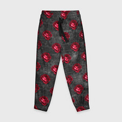 Детские брюки Красные бутоны цветов