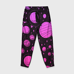Детские брюки Фиолетовый мультяшный космос