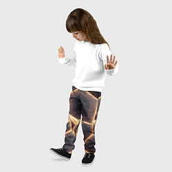 Брюки детские Сотовая лава, цвет: 3D-принт — фото 2