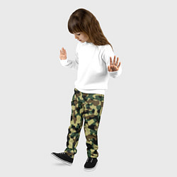 Брюки детские Военный камуфляж, цвет: 3D-принт — фото 2