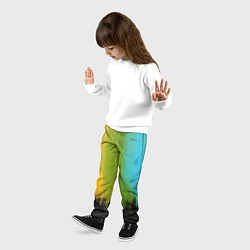 Брюки детские Летняя радуга, цвет: 3D-принт — фото 2