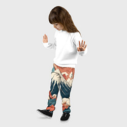 Брюки детские Ретро Фудзияма, цвет: 3D-принт — фото 2
