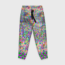 Брюки детские Glitch burst, цвет: 3D-принт