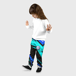 Брюки детские Фольцваген - sport uniform, цвет: 3D-принт — фото 2