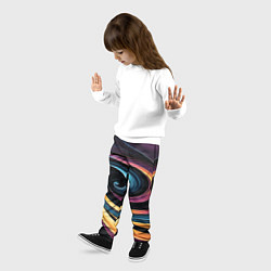 Брюки детские Gradient vortex, цвет: 3D-принт — фото 2