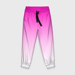 Брюки детские Розово-белый градиент, цвет: 3D-принт