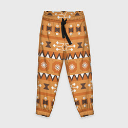Детские брюки Brown tribal geometric