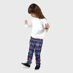 Брюки детские New Years sweater, цвет: 3D-принт — фото 2