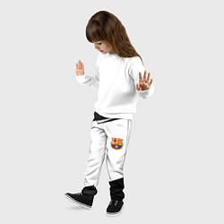 Брюки детские Barcelona краски чёрные спорт, цвет: 3D-принт — фото 2