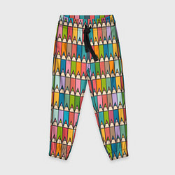 Детские брюки Паттерн с цветными карандашами