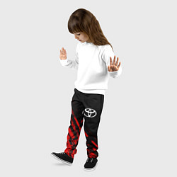 Брюки детские Toyota sport grunge, цвет: 3D-принт — фото 2