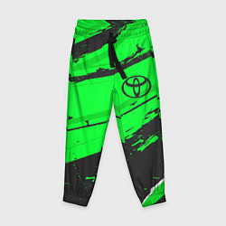Брюки детские Toyota sport green, цвет: 3D-принт
