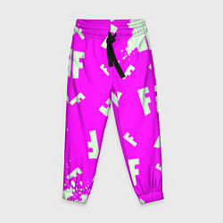 Брюки детские Fortnite pattern pink, цвет: 3D-принт