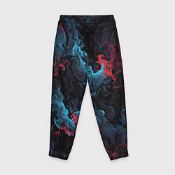 Брюки детские Цветные клубы дыма, цвет: 3D-принт