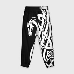 Брюки детские Языческий кельтский орнамент тату, цвет: 3D-принт