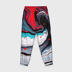 Брюки детские Флюид арт абстракция, цвет: 3D-принт