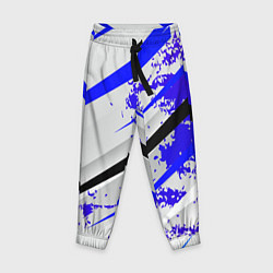 Брюки детские Color white blue, цвет: 3D-принт