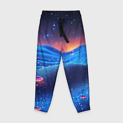 Брюки детские Синяя дюна - текстура, цвет: 3D-принт