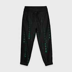 Брюки детские Color black turquoise, цвет: 3D-принт