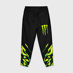 Брюки детские Monster energy кислотная геометрия, цвет: 3D-принт