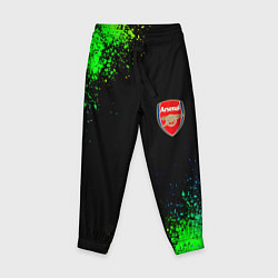 Брюки детские Arsenal неоновые краски, цвет: 3D-принт