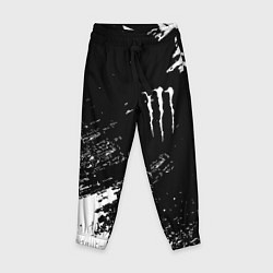 Брюки детские Monster energy белые краски, цвет: 3D-принт