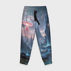 Детские брюки Фантастический мир с медузами и озеро у гор