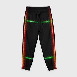 Детские брюки Color green orange lines
