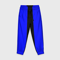Брюки детские Color blue black stripes, цвет: 3D-принт