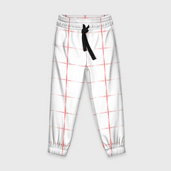 Брюки детские Color white red crosses, цвет: 3D-принт