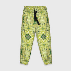 Брюки детские Зеленая узорчатая текстура, цвет: 3D-принт