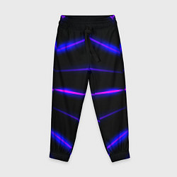 Детские брюки Color black neon stripes