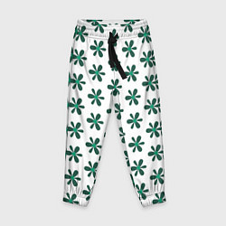 Брюки детские Цветочная текстура, цвет: 3D-принт