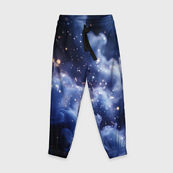 Брюки детские Волшебная дымка тёмно-синий с искрами, цвет: 3D-принт