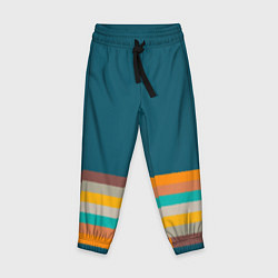 Брюки детские Индиго и шумовой градиент заката с текстурой, цвет: 3D-принт