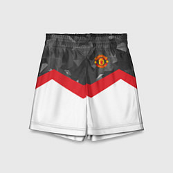 Шорты детские Man United FC: Grey Polygons, цвет: 3D-принт