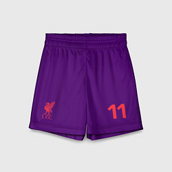 Шорты детские FC Liverpool: Salah Away 18/19, цвет: 3D-принт