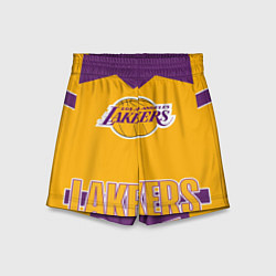 Шорты детские Los Angeles Lakers, цвет: 3D-принт