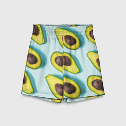 Шорты детские АВОКАДО, цвет: 3D-принт