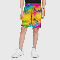 Шорты детские Радужный звездопад, цвет: 3D-принт — фото 2