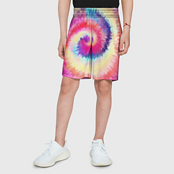 Шорты детские Tie Dye vortex, цвет: 3D-принт — фото 2
