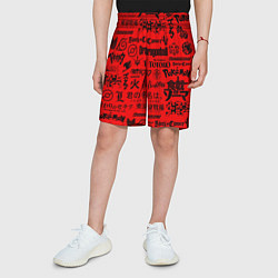 Шорты детские ЛОГОТИПЫ АНИМЕ, цвет: 3D-принт — фото 2