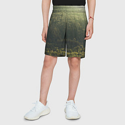 Шорты детские Летний лес, цвет: 3D-принт — фото 2