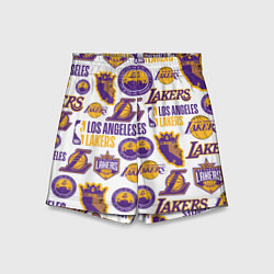 Шорты детские LAKERS LOGO, цвет: 3D-принт