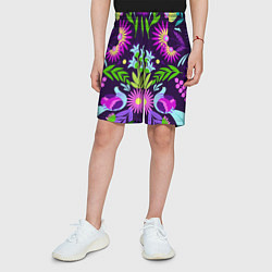Шорты детские Мексиканская феерия, цвет: 3D-принт — фото 2