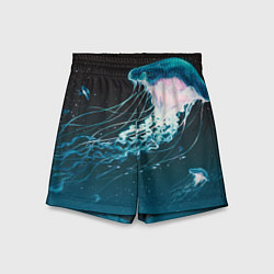 Шорты детские Рисунок медуза, цвет: 3D-принт